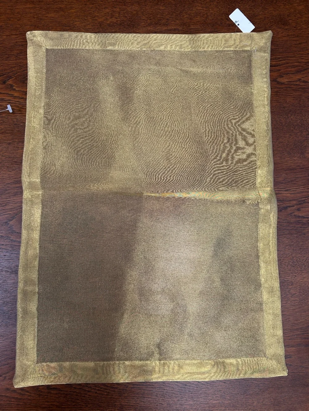 Beautiful Gold Placemats (3)  w/Metallic Sheen. Each 13 or 13.5” by 18 or 18.5”.